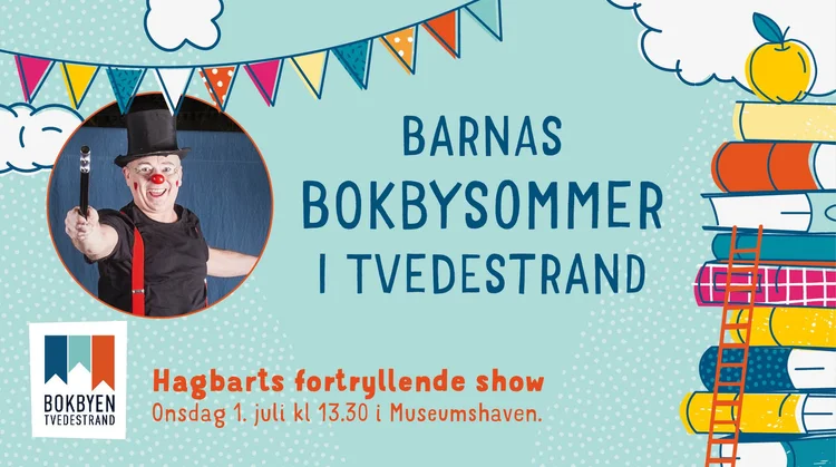 Hagbarts fortryllende show på Barnas bokbysommer i Tvedestrand
