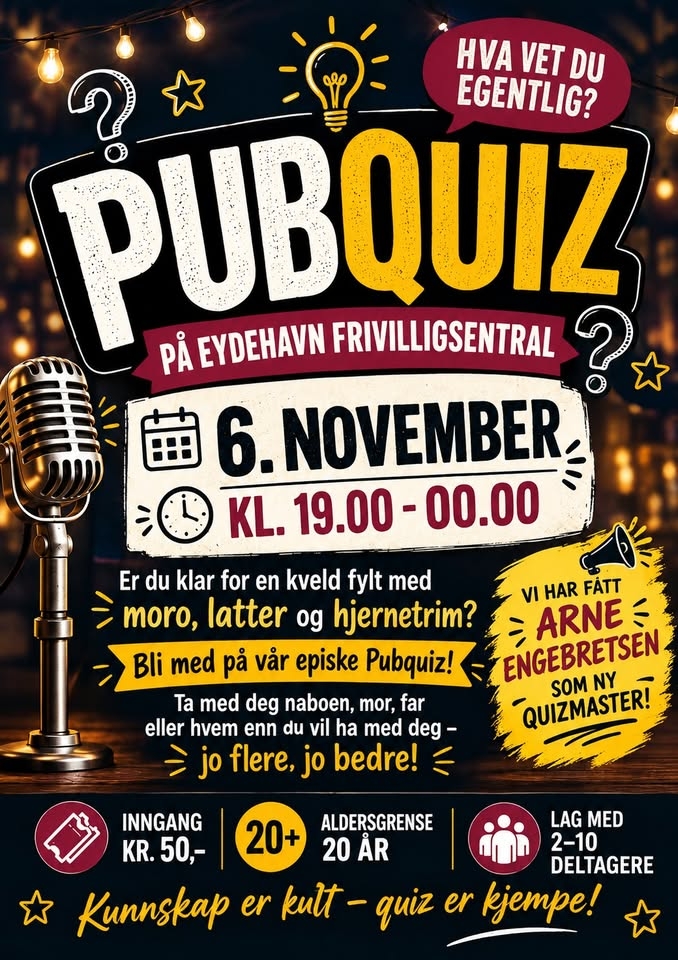 Pubquiz på Eydehavn