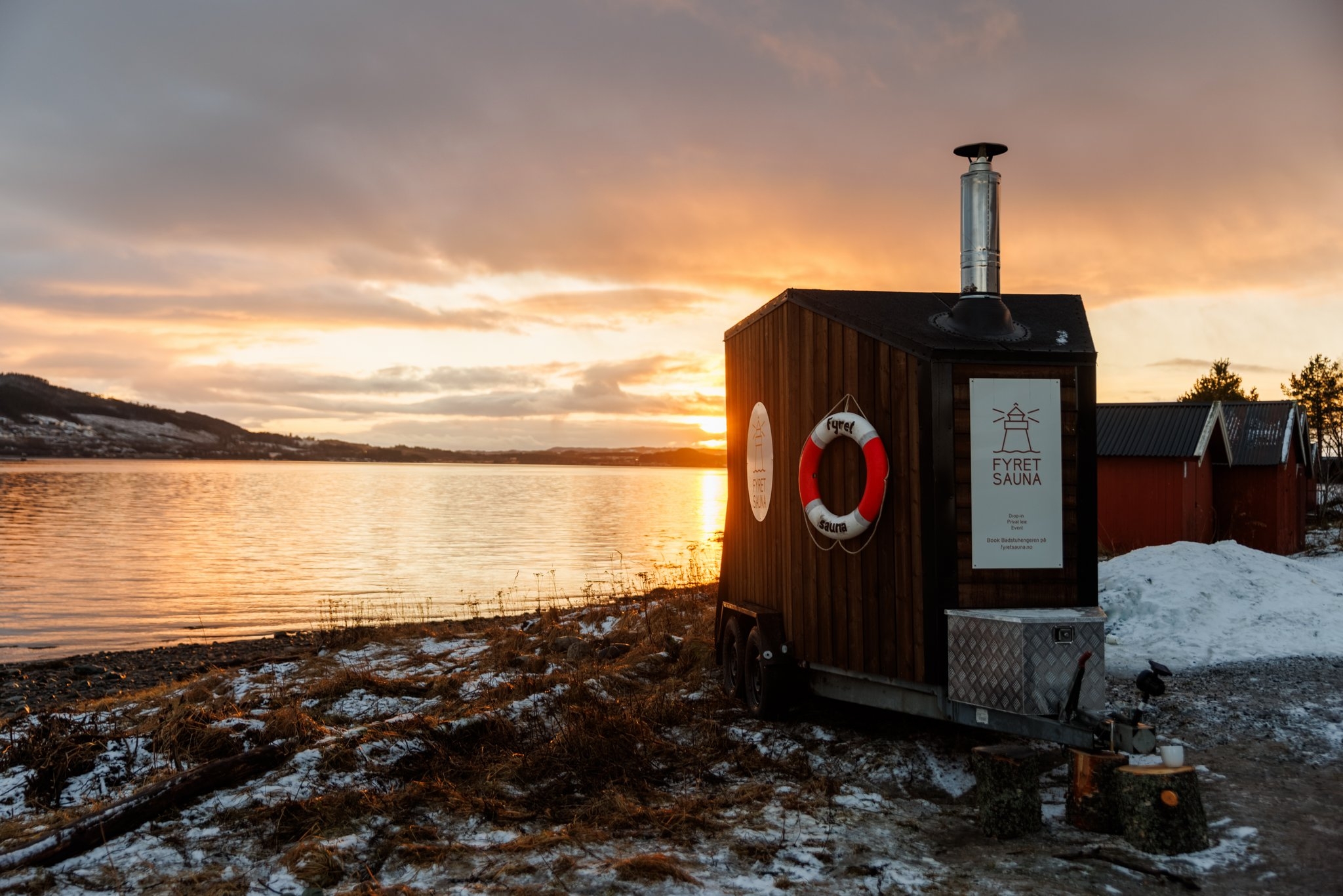 Fyret sauna