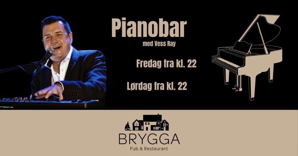 Pianobar med Vess Ray