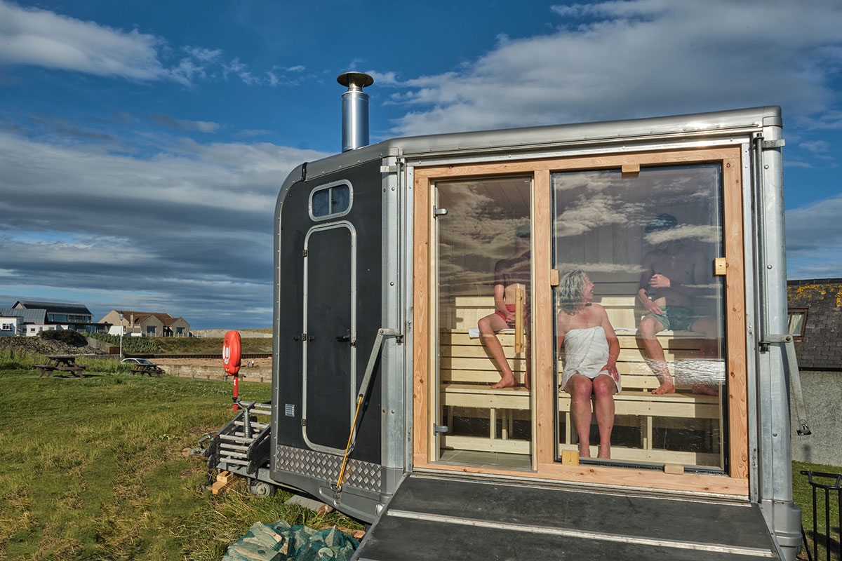 Scottish Seaside sauna Elie