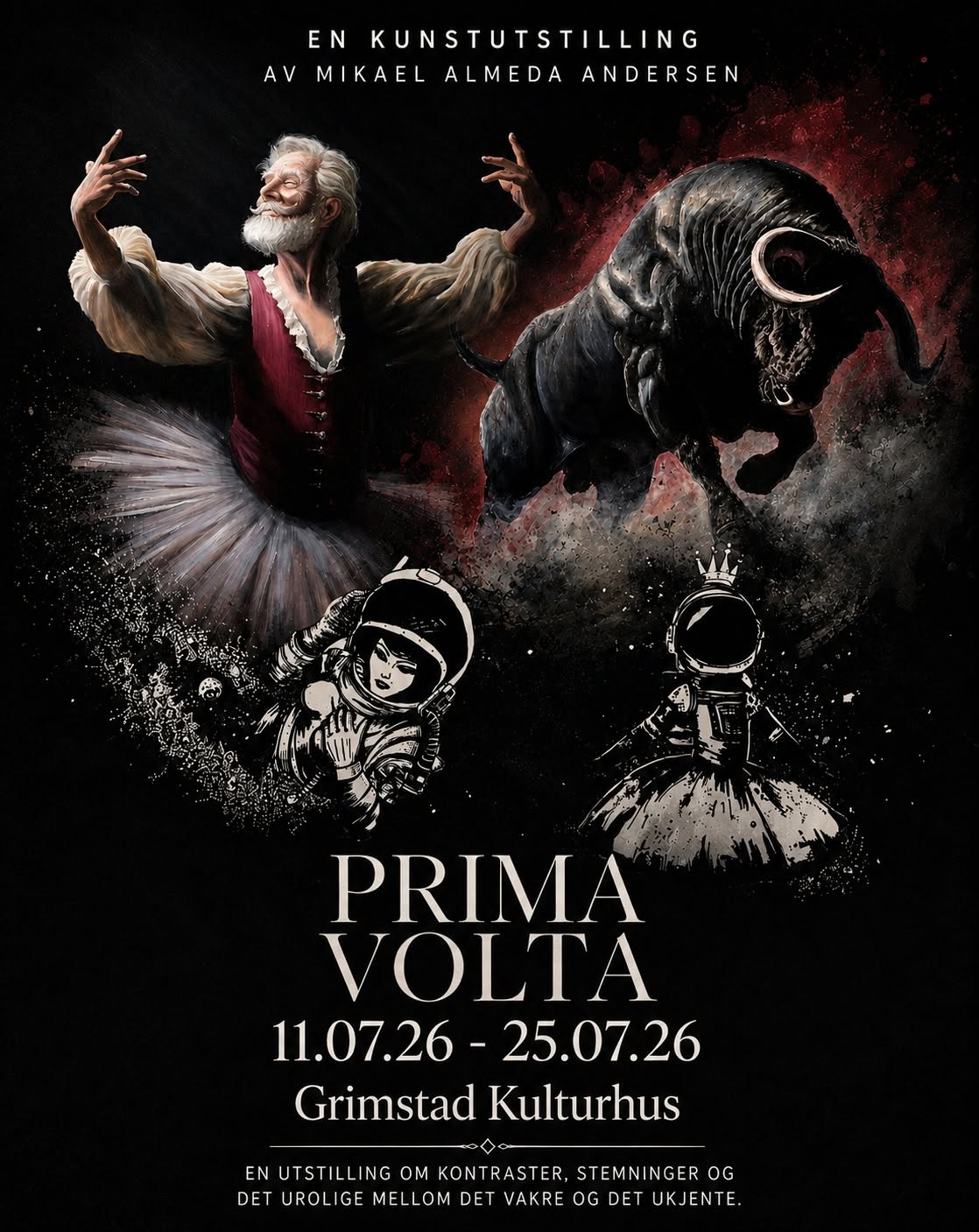 Prima Volta- en kunstutstilling av Mikael Almeda Andersen