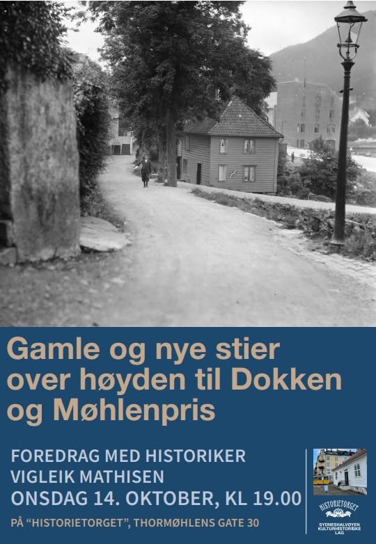 Gamle og nye stier over høyden til Dokken og Møhlenpris
