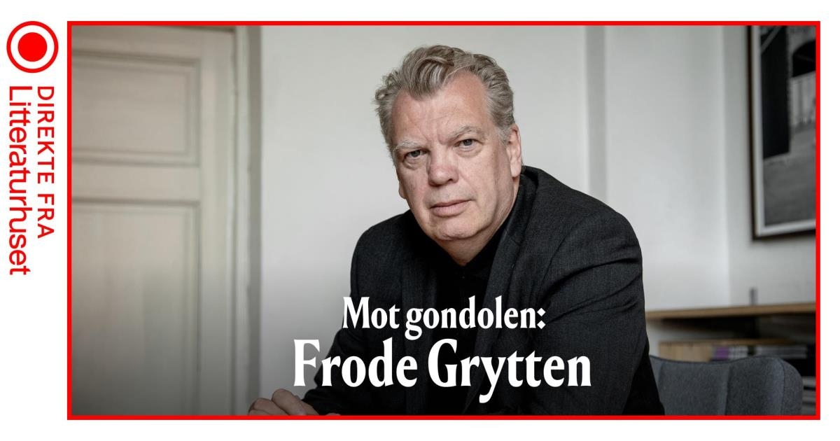 Frode Grytten i samtale med Erlend Loe. Strømming fra Litteraturhuset i Oslo.