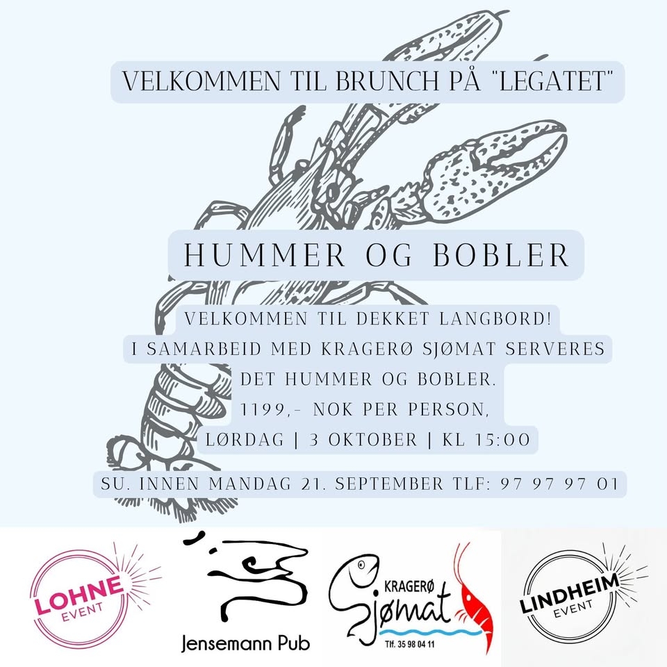 Hummer og bobler på Legatet // Jensemann Pub