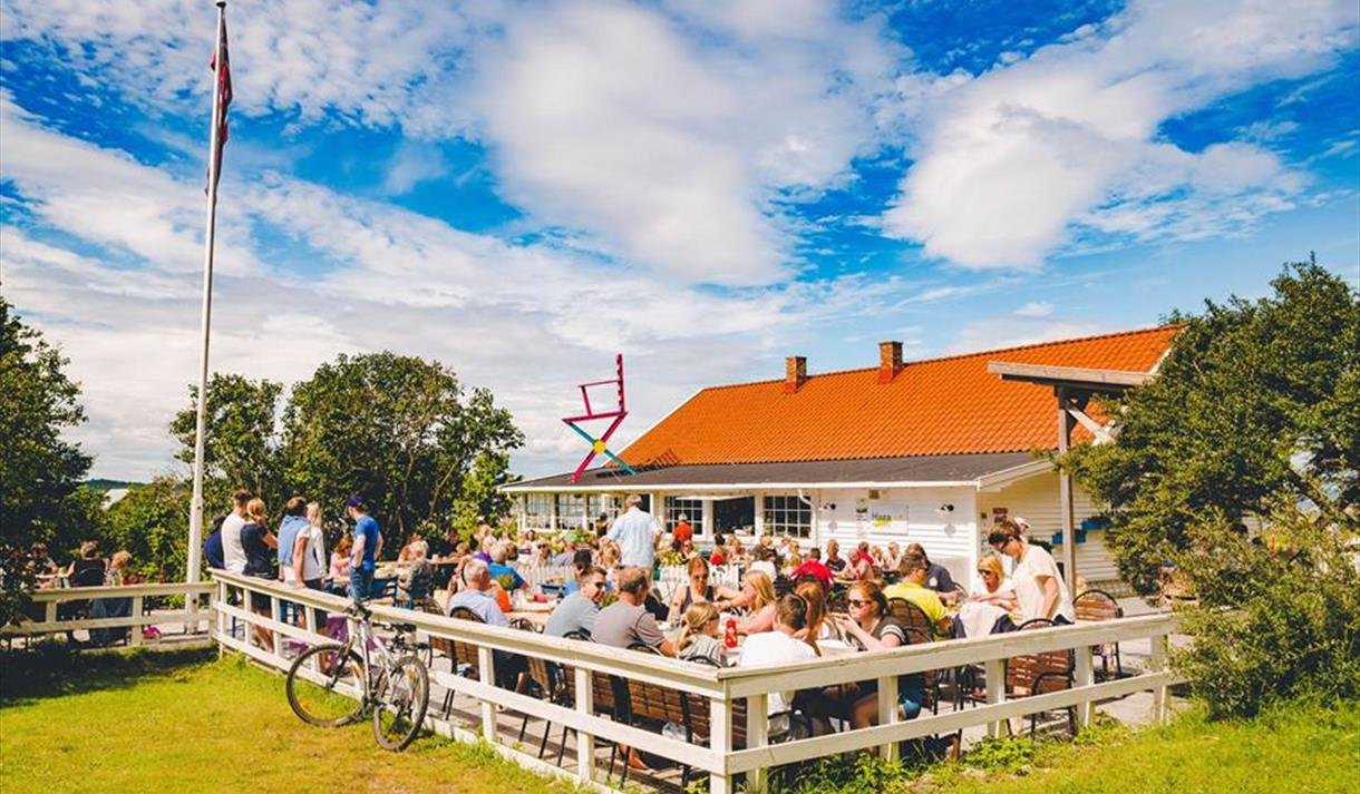 Haga Kystkafé. Photo: Kilde: Visit Kragerø / Visit Telemark. Fotograf ikke oppgitt.
