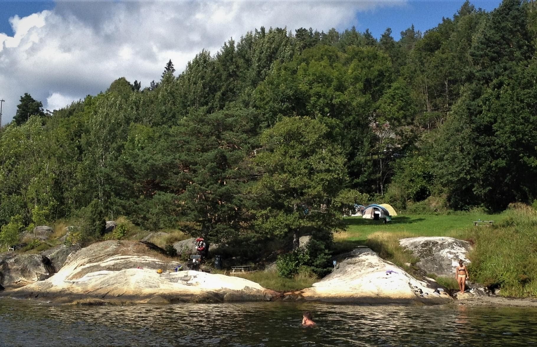 Slerva badeplass. Photo: Kilde: Visit Kragerø / Visit Telemark. Fotograf ikke oppgitt.