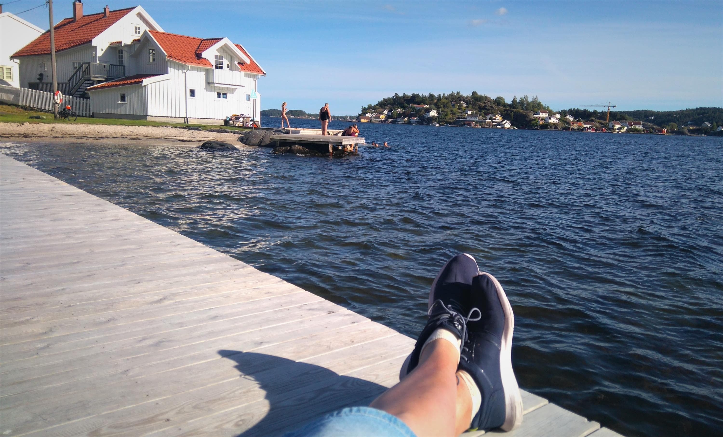 Nautebakken badeplass. Photo: Kilde: Visit Kragerø / Visit Telemark. Fotograf ikke oppgitt.