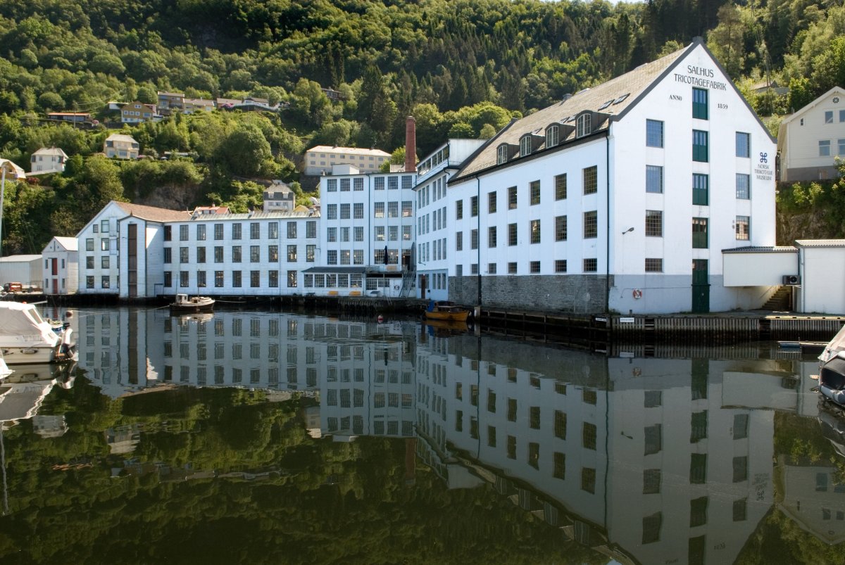Norsk Trikotasjemuseum. Photo: Foto: Nordhordland Biosfære (nordhordlandskart.no)