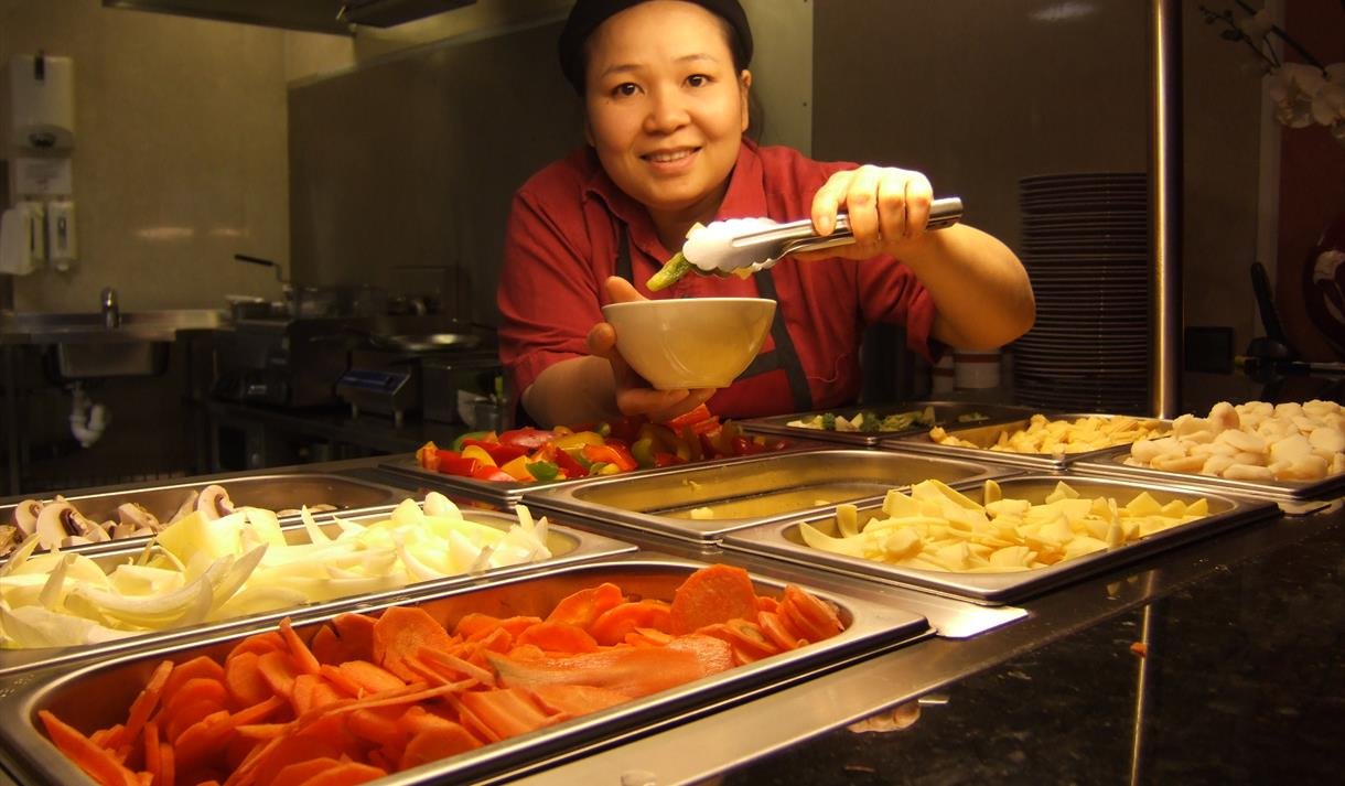 Tinas Wok. Photo: Kilde: Visit Kragerø / Visit Telemark. Fotograf ikke oppgitt.