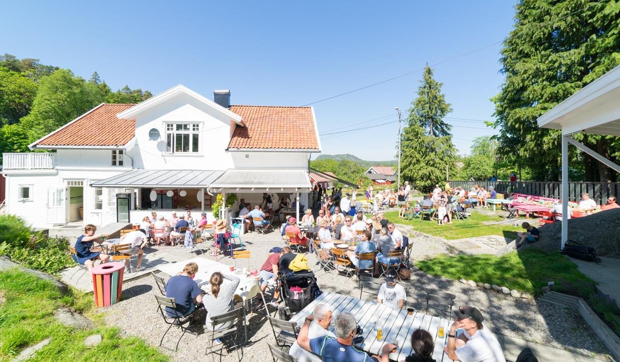 Skåtøy kafé. Photo: Kilde: Visit Kragerø / Visit Telemark. Fotograf ikke oppgitt.
