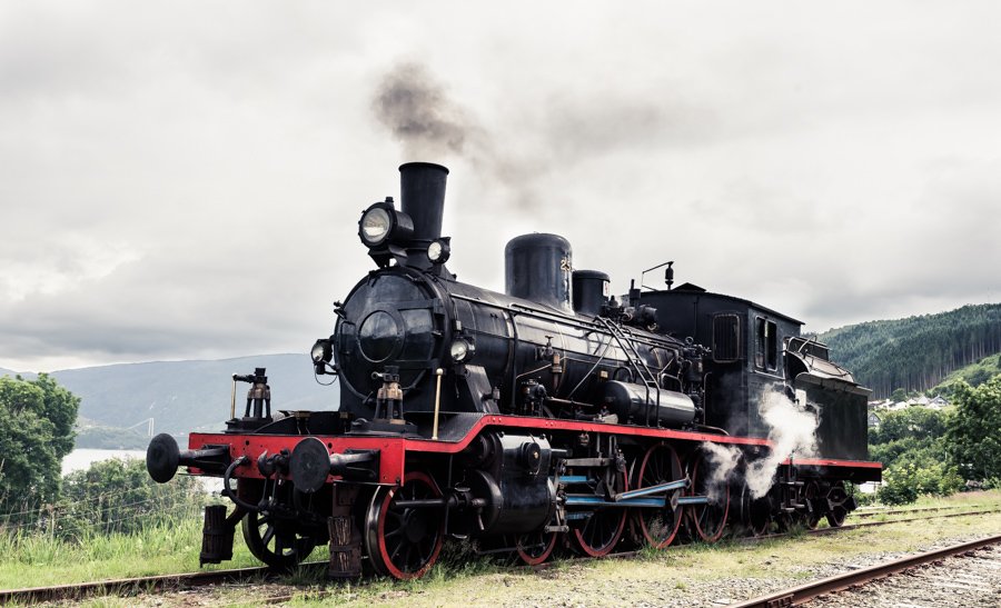 Museet Gamle Vossebanen. Photo: Damplokomotiv 255 på Garnes stasjon. Foto: Tore Sætre / Wikimedia Commons, CC BY-SA 4.0