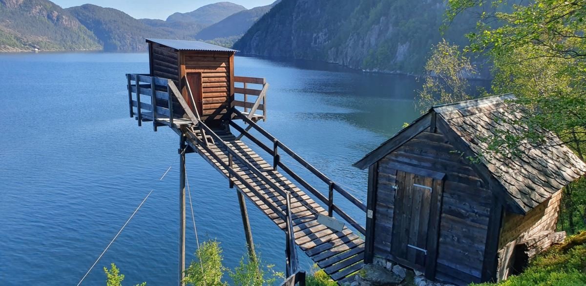 Laksegiljene ved Askildneset. Photo: Foto: Nordhordland Biosfære (nordhordlandskart.no)