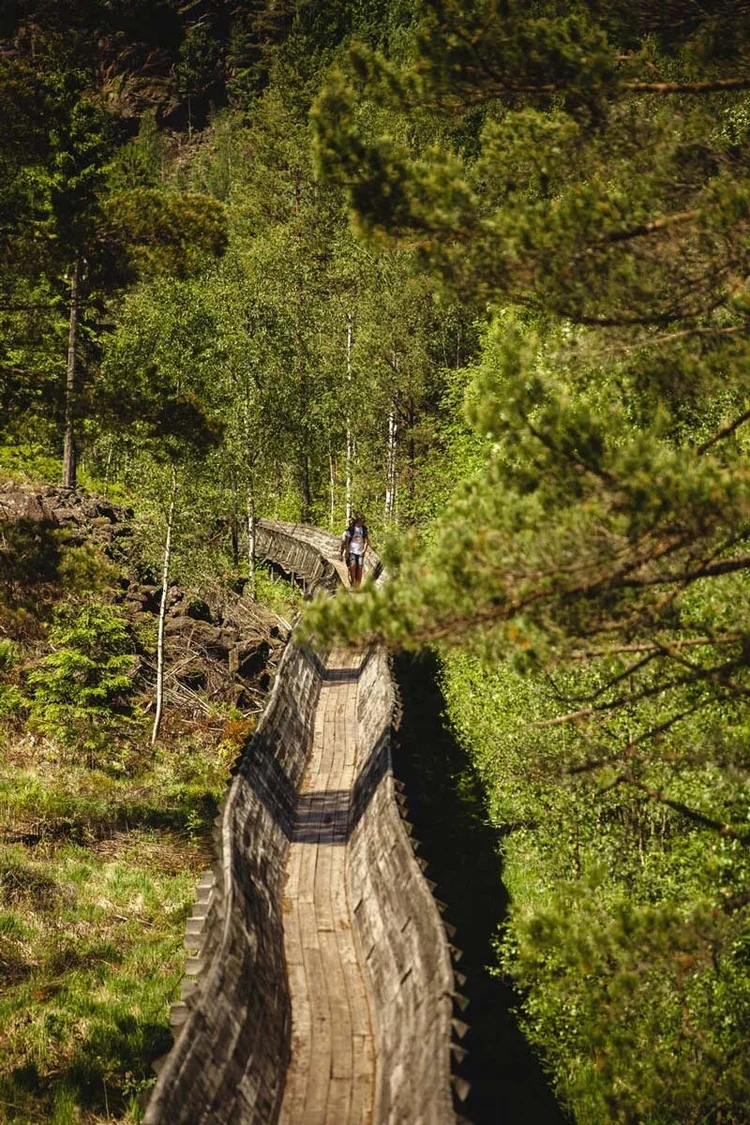 Tømmerrenna ved Steinsfossen