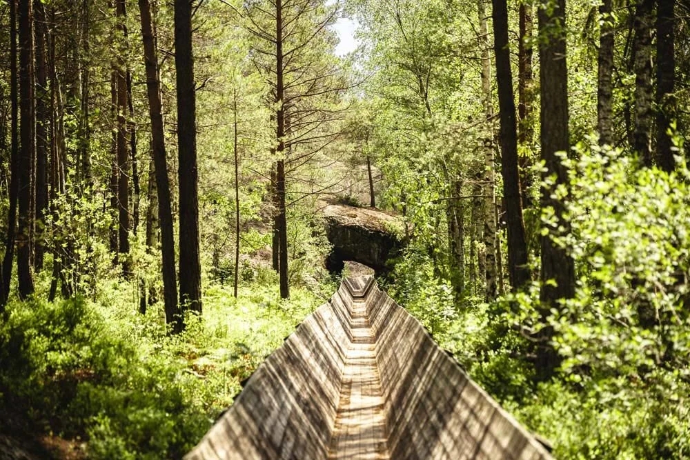 Tømmerrenna ved Steinsfossen