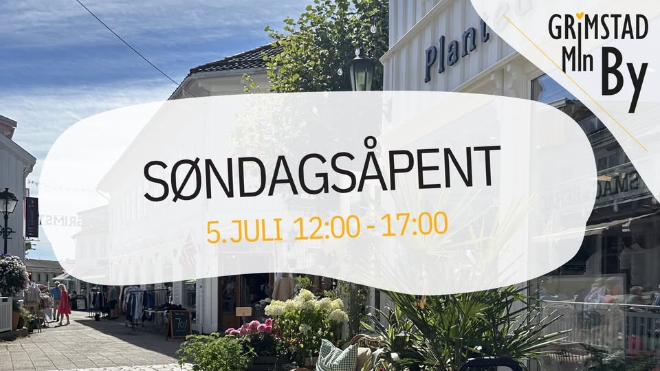 Søndagsåpent i Grimstad sentrum