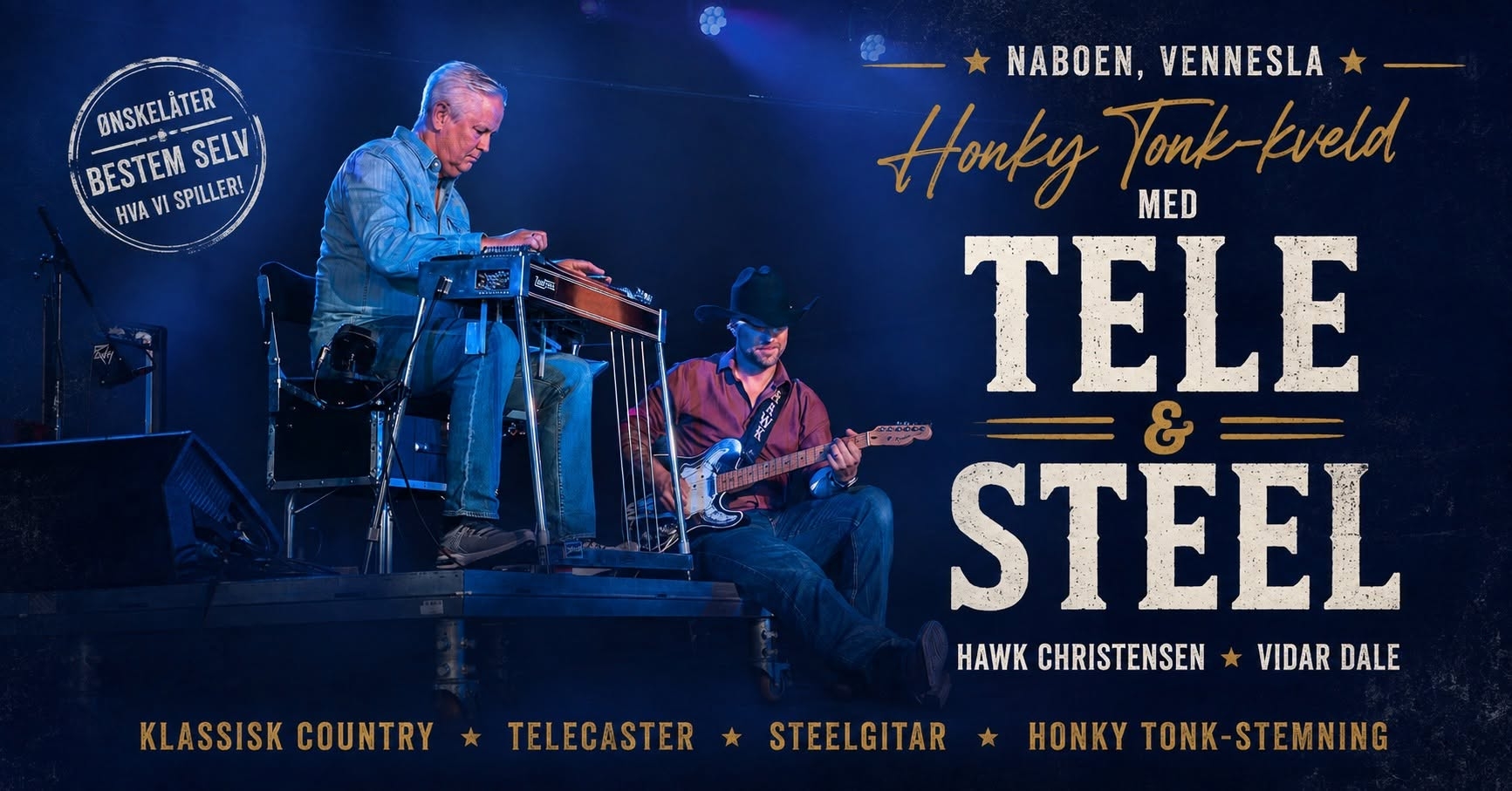 Tele & Steel – Hawk Christensen & Vidar Dale | Naboen Vennesla