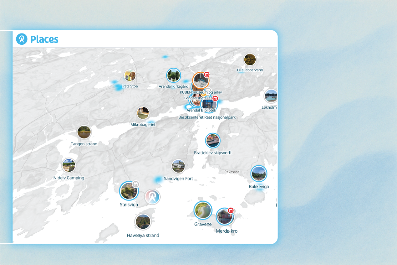 How Visit Arendal Uses Places