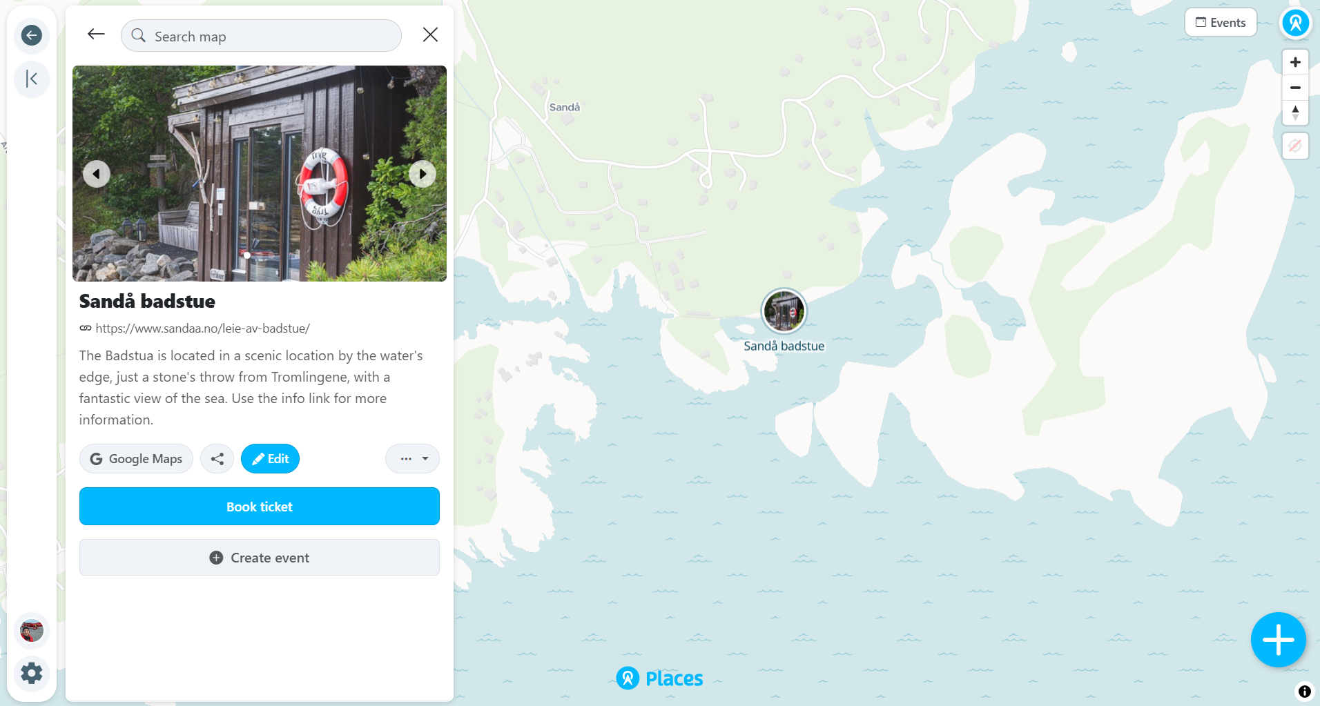 Collections grouping community places by category
