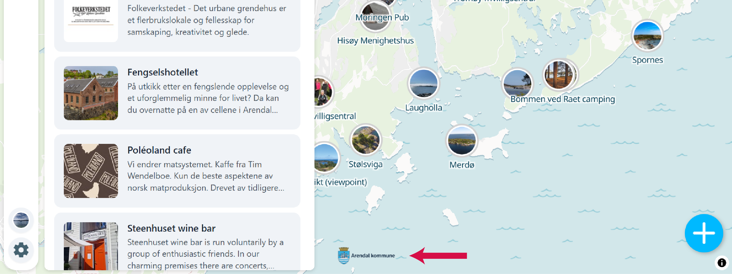 Sponsor logos displayed at bottom of map